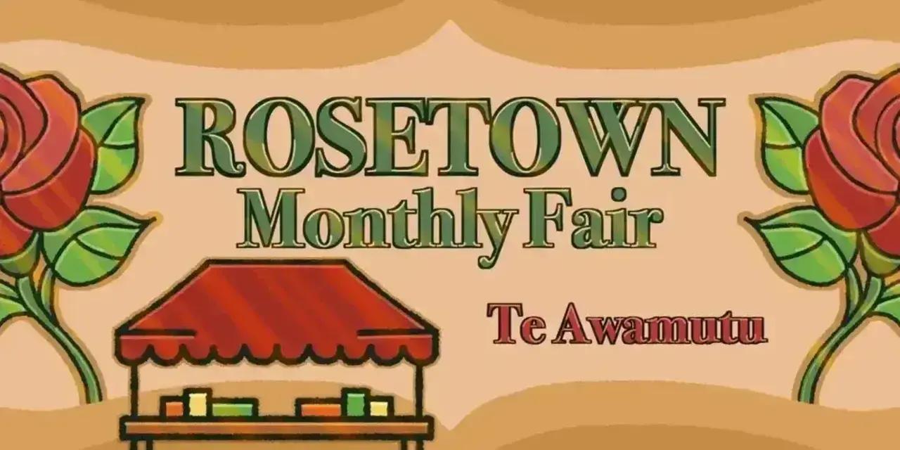 Rosetown Monthly Fair at Selwyn Park, Te Awamutu