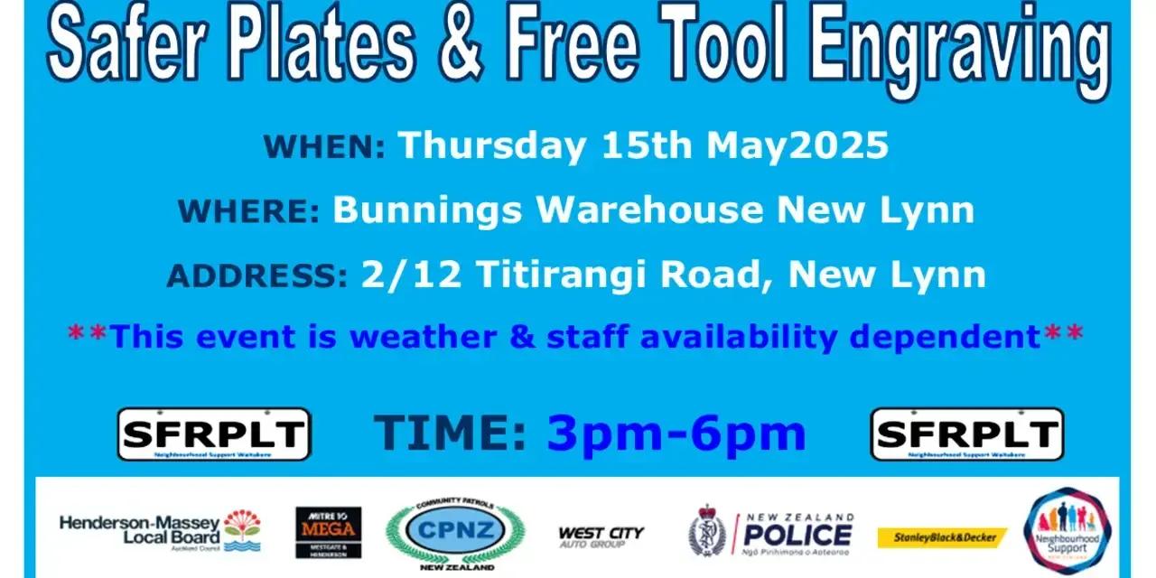 Safer Plates & Tool Engraving at Bunnings New Lynn