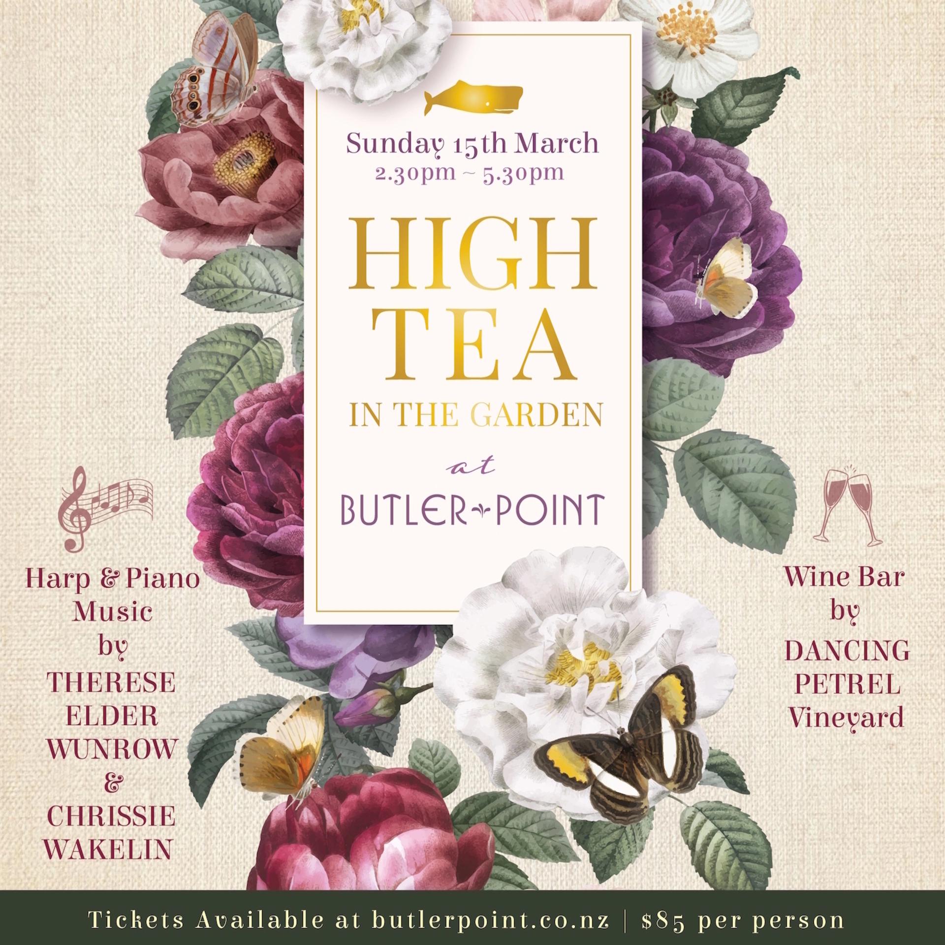High Tea in the Garden at Butler Point