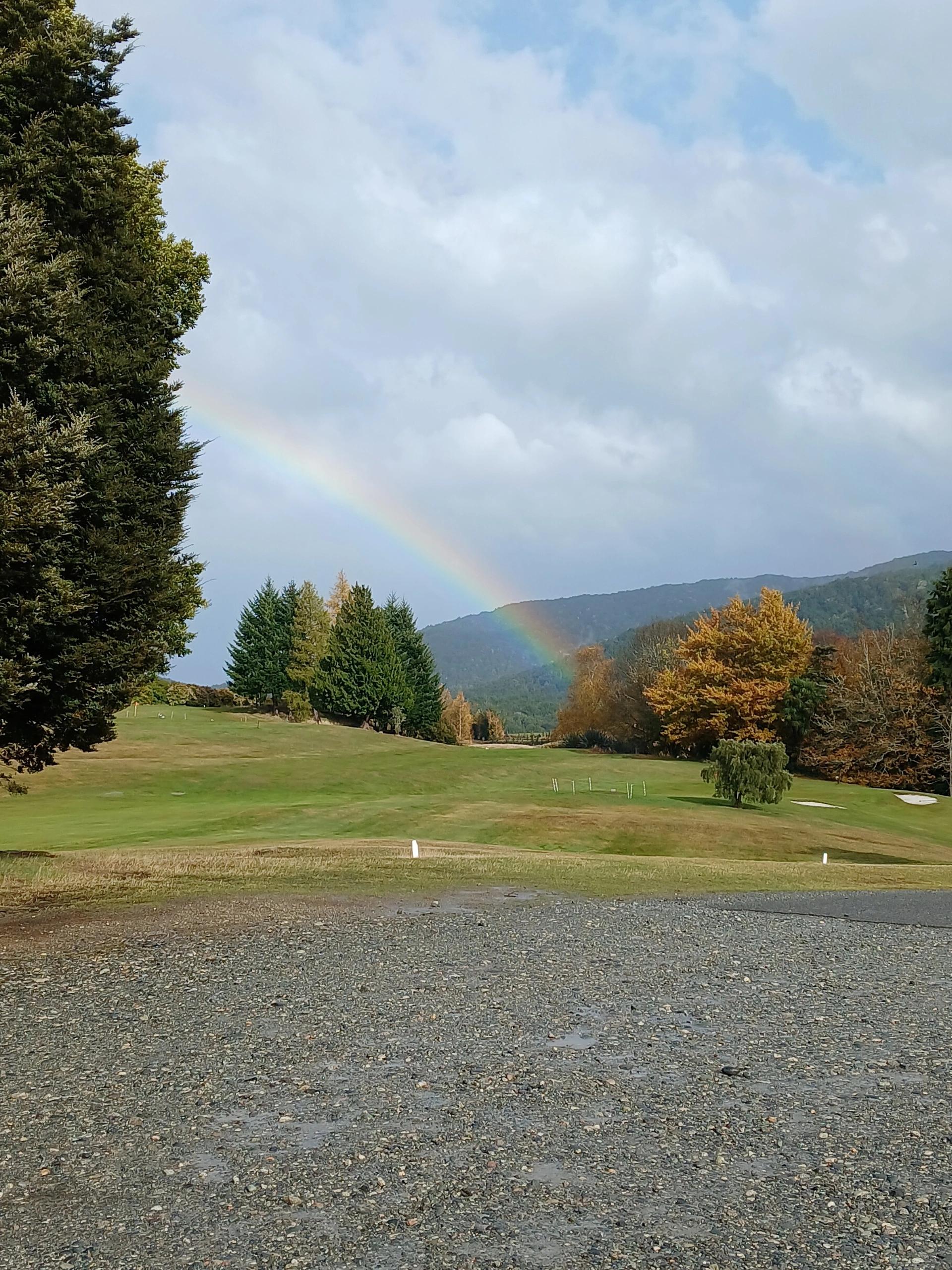 Rainbow at 18 fairway