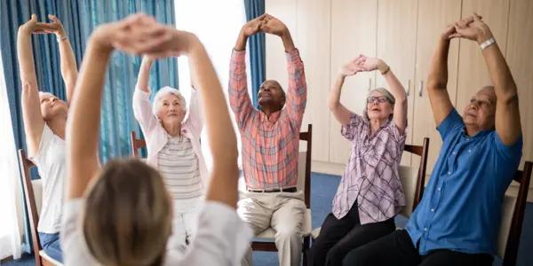 Cheerful Chair Gentle Exercise Class