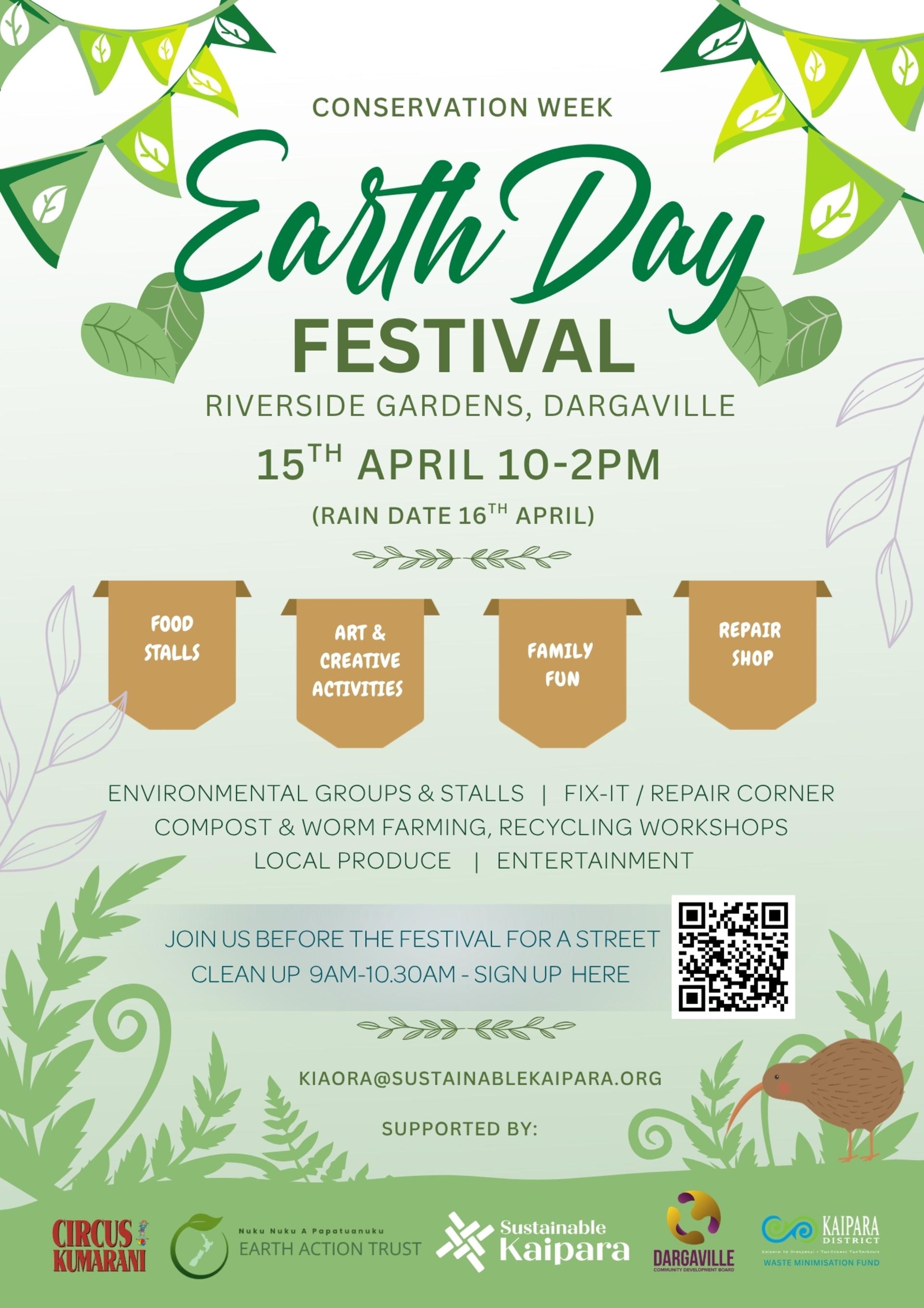 Flyer for Earth day festival