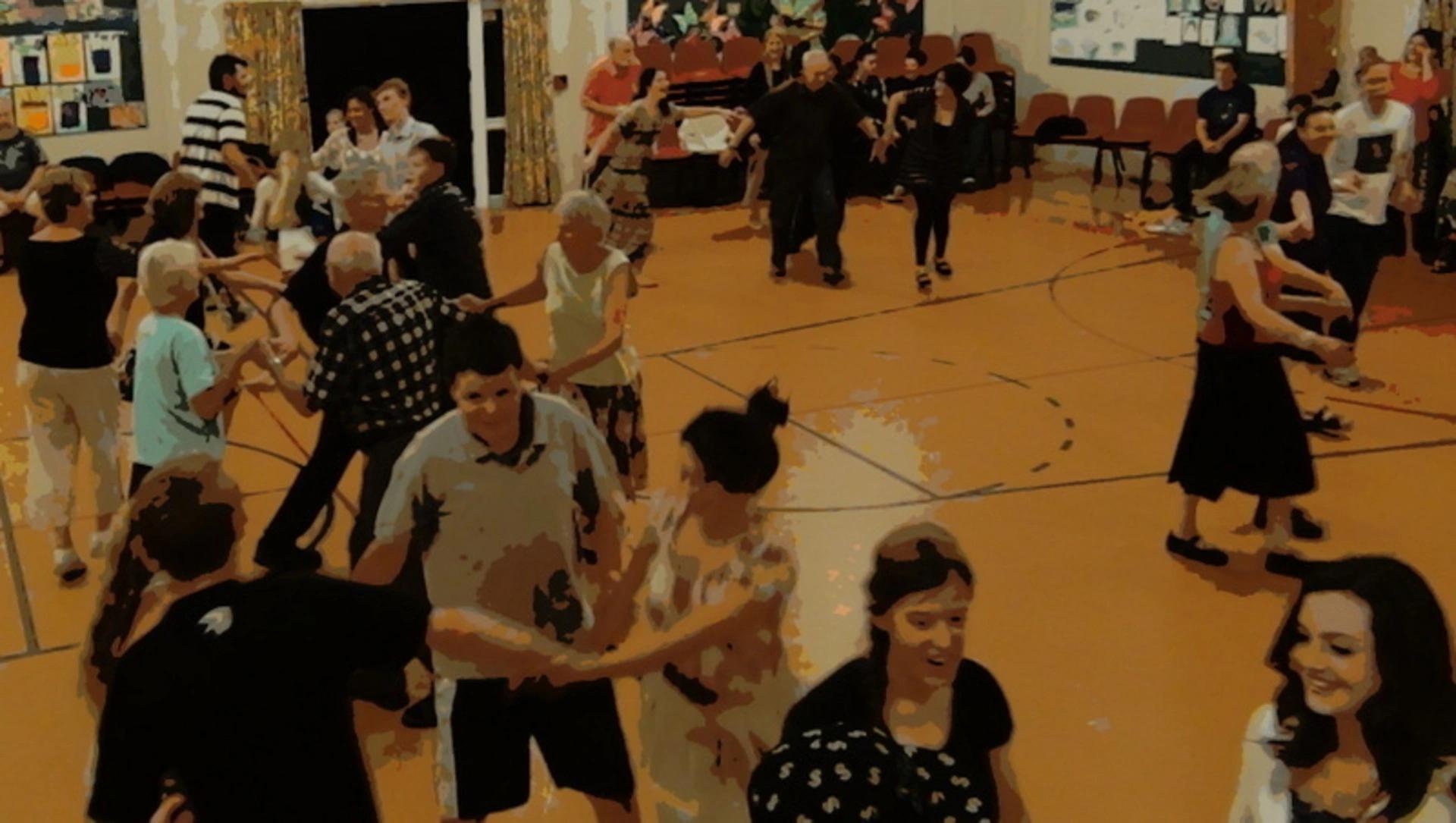 Fun for all at the contra dance