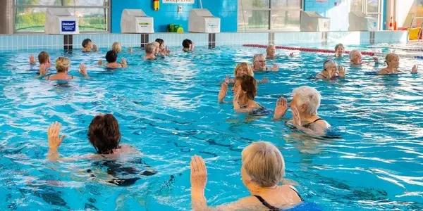 Aqua Fitness at Franklin Pool & Leisure Centre offers seniors an alternative to chair-based workouts with the support and resistance of water